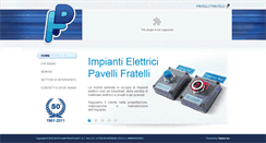 Desktop Screenshot of impiantielettricipavelli.it