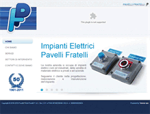 Tablet Screenshot of impiantielettricipavelli.it